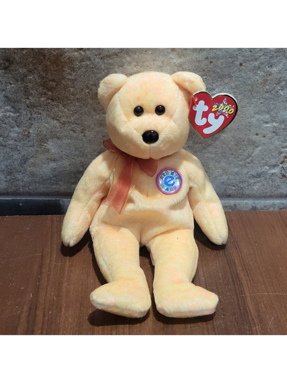 TY Beanie Baby SUNNY the Bear Internet Exclusive 2000 Retired